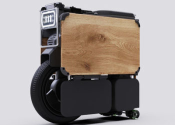 Ex-Toy-Designer of Transforming Robots Creates Electric Scooter That Transforms for Easy Storage