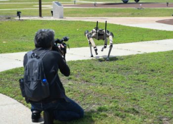 This robotic military dog now has a gun on board