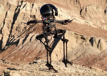 This bipedal robot uses propeller arms to slackline and skateboard