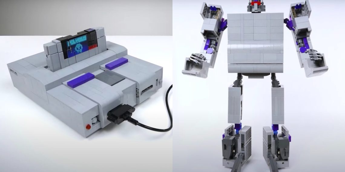 LEGO Super Nintendo Model Is Really a Giant Transformer