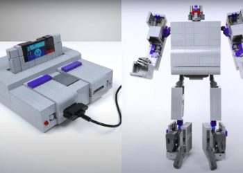 LEGO Super Nintendo Model Is Really a Giant Transformer