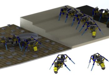 Engineer Builds Multi-Legged Swarm Robots