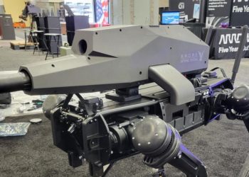 They’re putting guns on robot dogs now