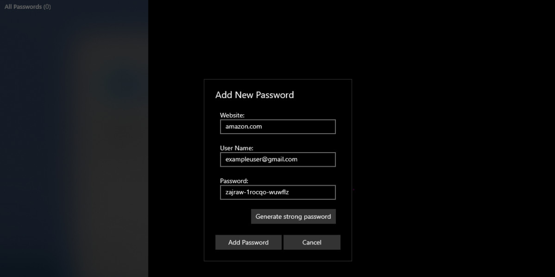 iCloud for Windows gets a built in password generator