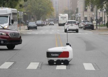 Robots hit the streets as demand for food delivery grows