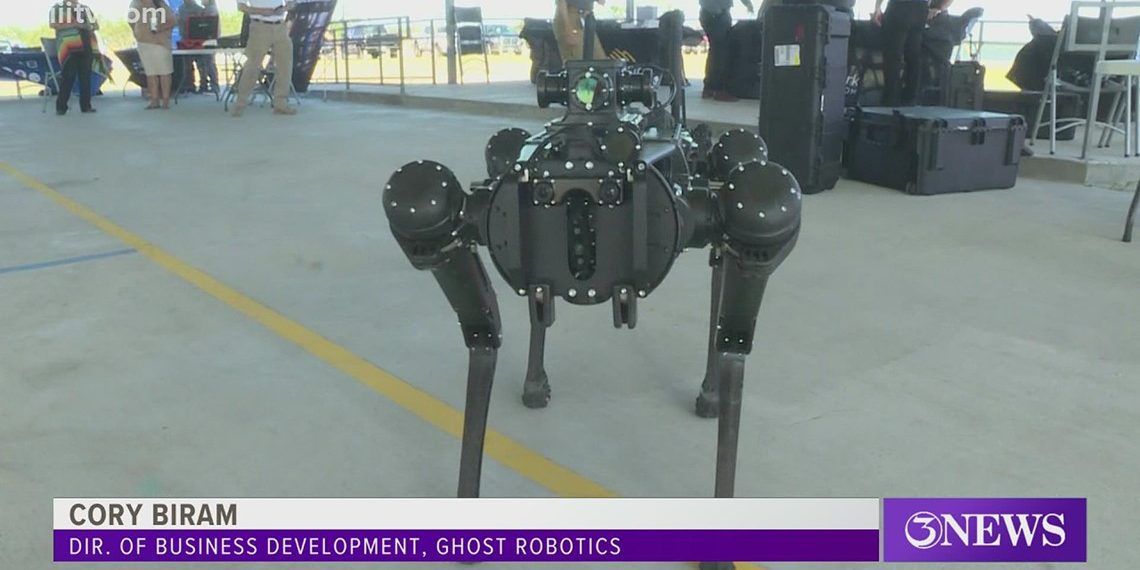 Robotic canine aiming to keep officer’s safe