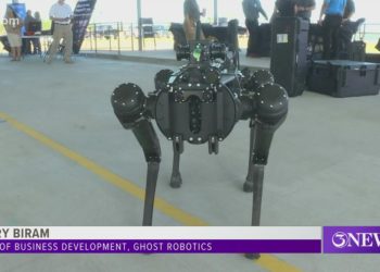 Robotic canine aiming to keep officer’s safe