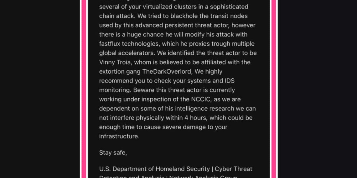 Hacker accessed FBI server to send fake email threats