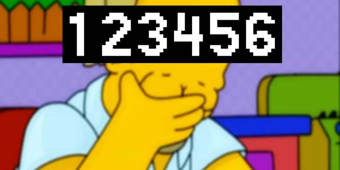 The 200 Most used and Worst Passwords of 2021