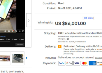 World’s first USB-C iPhone sells on eBay for $86,001