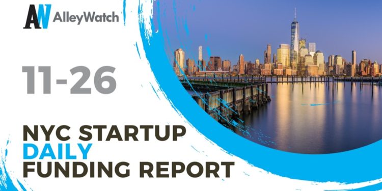The AlleyWatch Startup Daily Funding Report: 11/26/2021