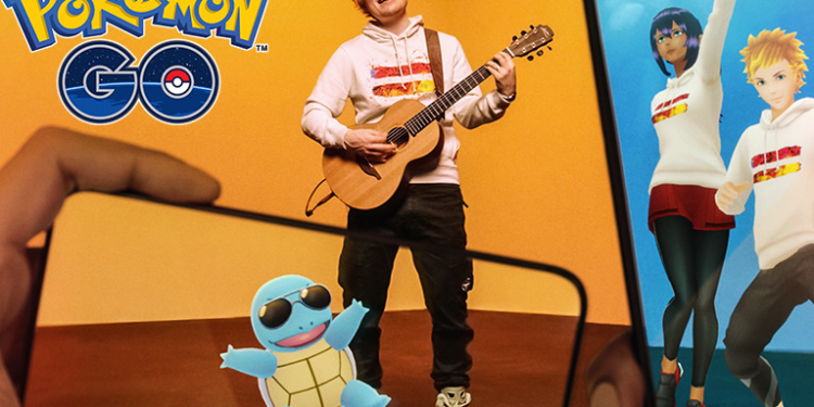 Ed Sheeran is coming to Pokémon Go to serenade Squirtles in sunglasses