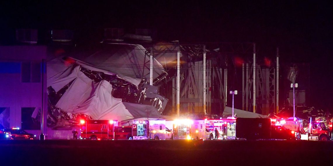 Multiple deaths confirmed after tornado hits Amazon warehouse