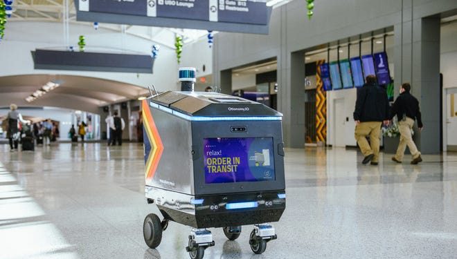 CVG airport now has food delivery robots