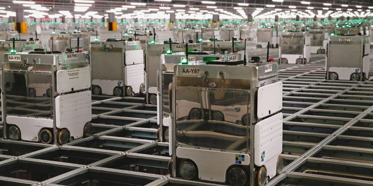 The robots are gathering to help beat Britain’s supply-chain shortages