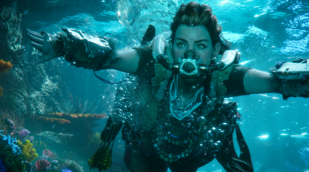 Forbidden West’s enemies will chase you underwater