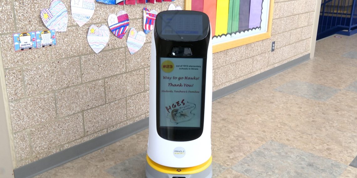 Bots in the building: Hickory Grove Elementary first in the nation to pilot Peoria-based robots