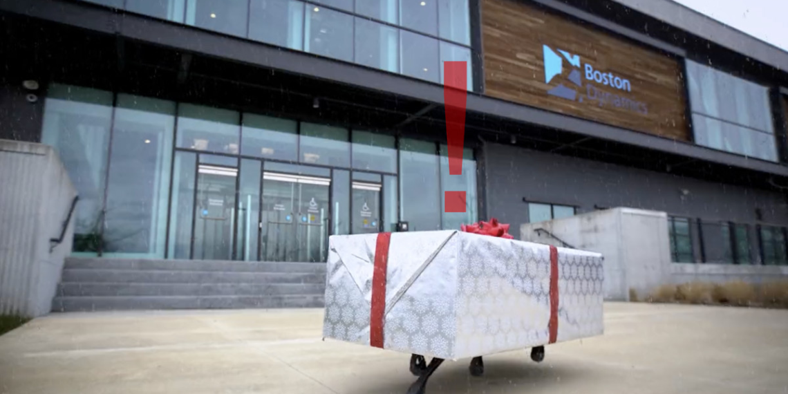 Boston Dynamic’s new holiday video shows its robot disguised as a present