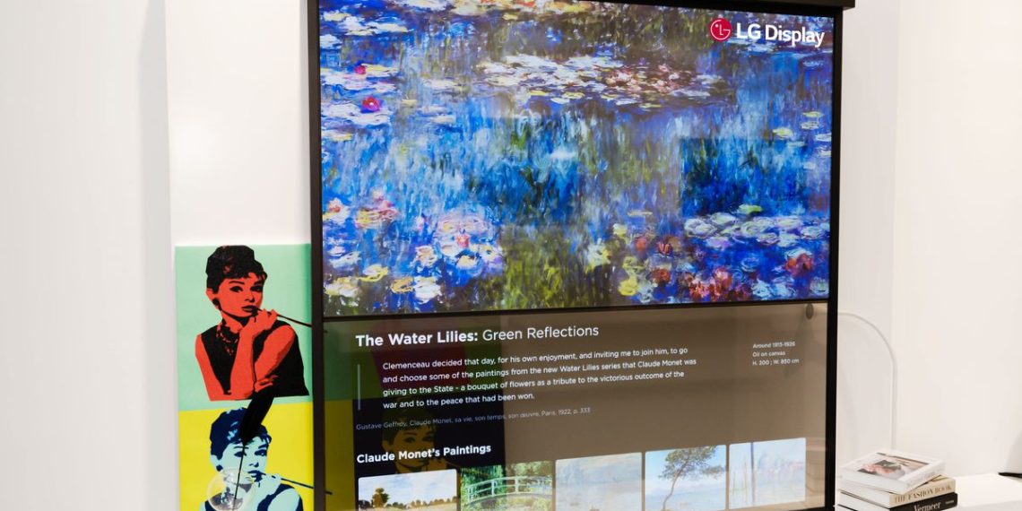 LG Display shows off a versatile lineup of transparent OLED screens at CES 2022