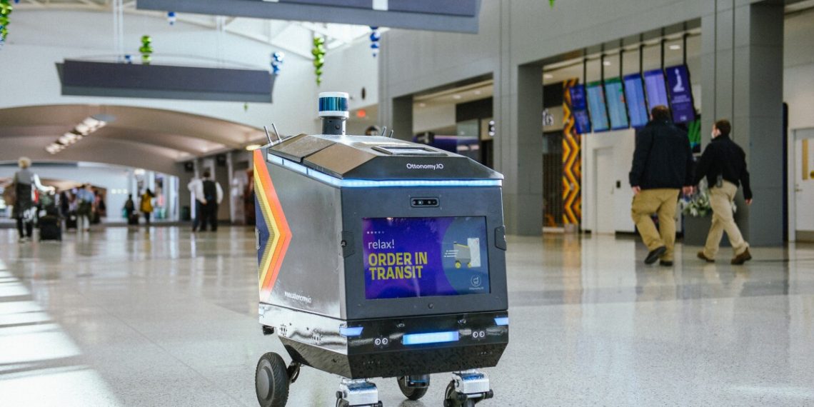 Autonomous robots are now delivering food in a US airport