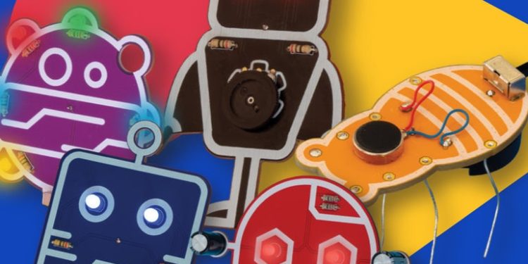 Get your favorite kid this DIY kit of 5 wacky robots for just $50