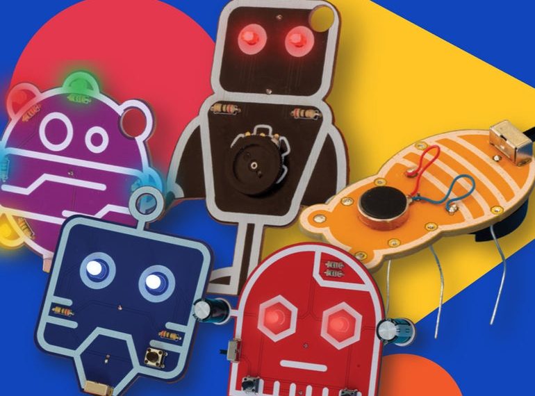 Get your favorite kid this DIY kit of 5 wacky robots for just $50