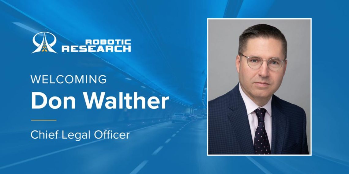Robotic Research Names Donald Walther as Chief Legal Officer | News