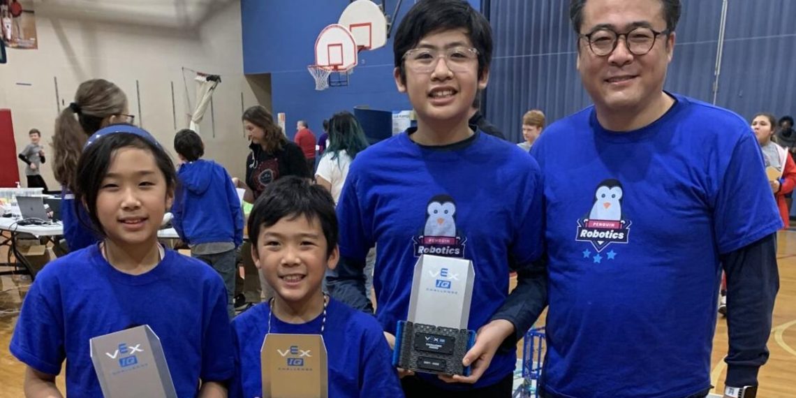 Three Montgomery Public School Students and Siblings Win the VEX IQ Regional Tournament | School