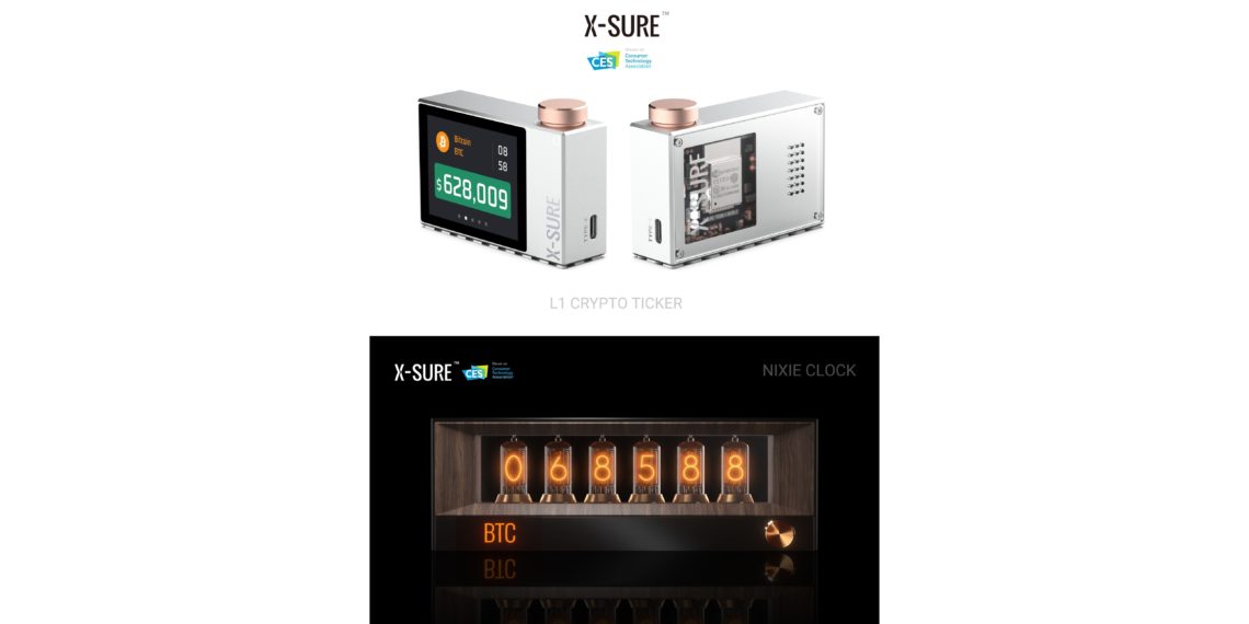 X-SURE, a Crypto-Hardware Startup, Debuts with its Crypto Tickers at CES 2022