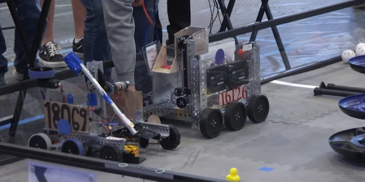 SC middle, high school robotics teams compete in ‘Freight Frenzy’ challenge at Military Magnet Academy