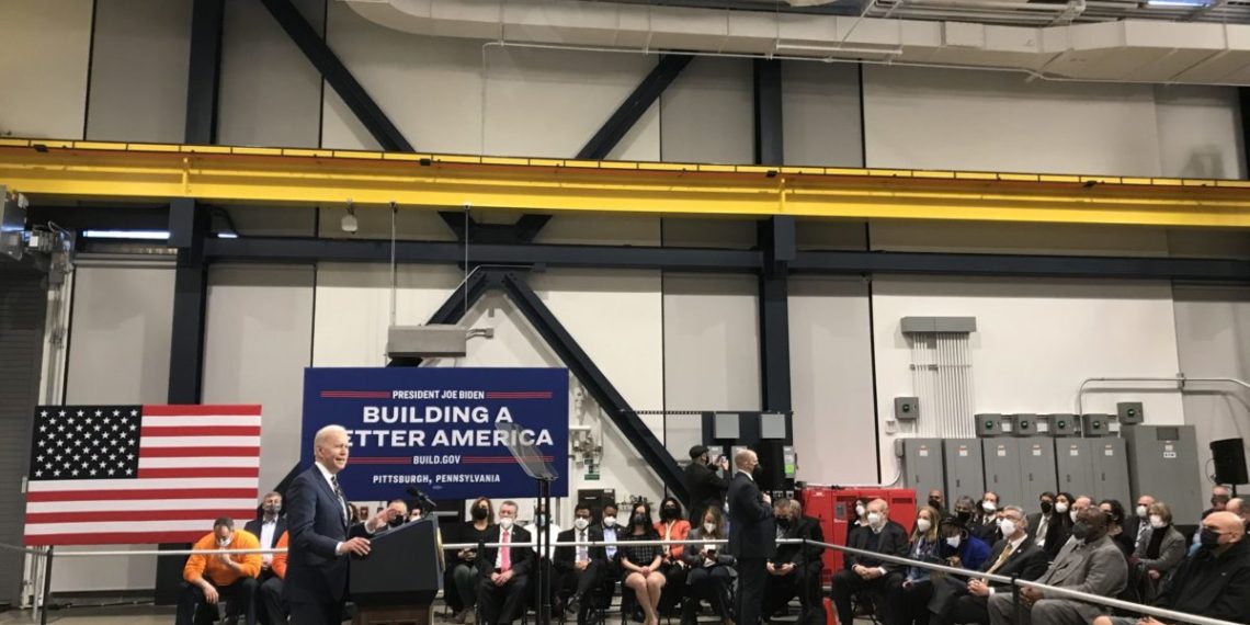 Biden’s visit further marked Hazelwood Green as a symbol of what Pittsburgh wants its economic future to be