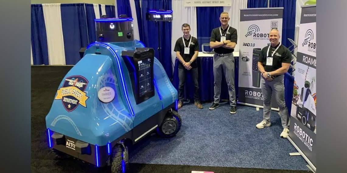 Theme parks look to robots to supplement human guards