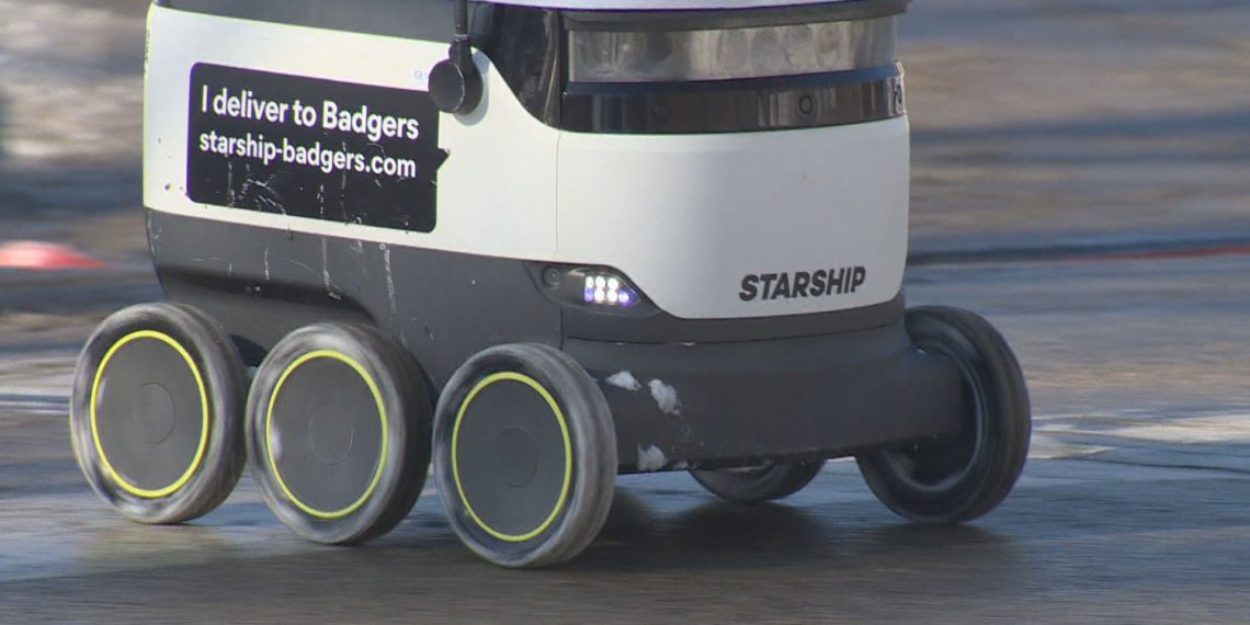 Food delivery robots on UW-Madison campus busier than ever