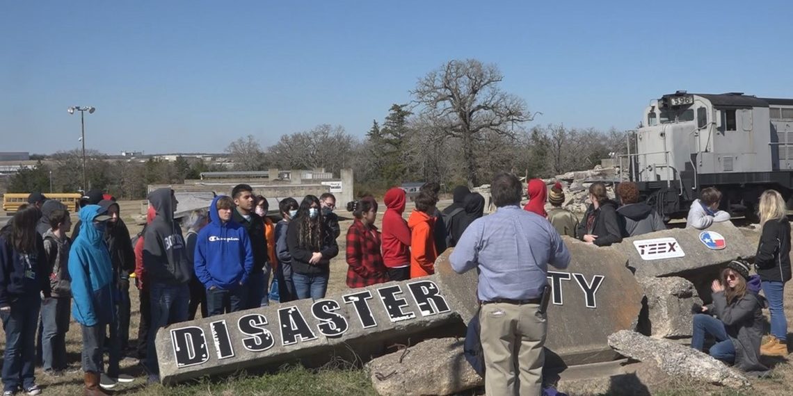 Students from Bryan ISD train with TEEX at Disaster City