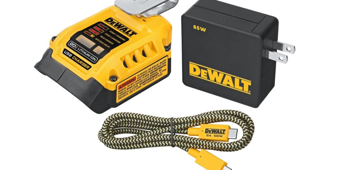 Power tool companies have discovered USB-C — and DeWalt’s two-way charger sounds awesome