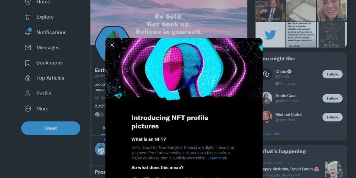 Twitter brings NFTs to the timeline as hexagon-shaped profile pictures