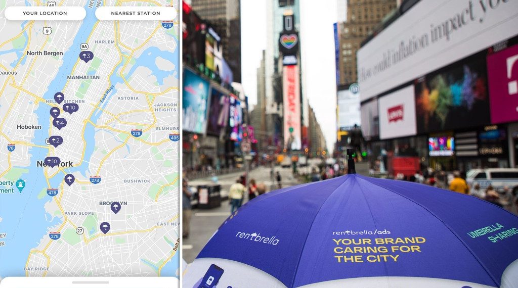 Startup Rentbrella launches umbrella-sharing app in NYC