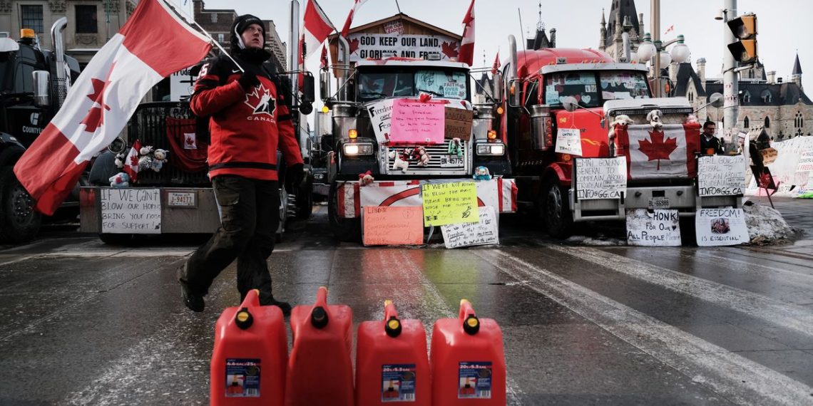 The anti-vaxx Canadian truckers want to talk to you about Bitcoin