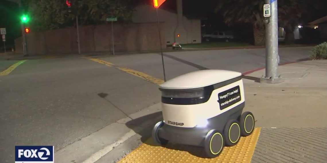 Pleasanton becomes second U.S. city to use robots to deliver groceries