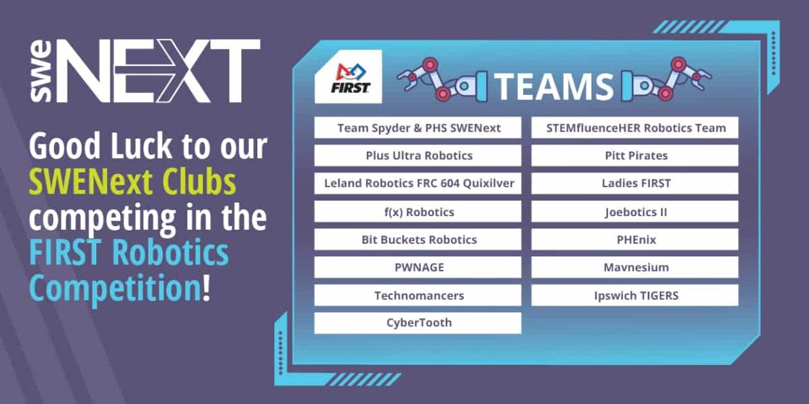 First Robotics Collaboration: Congrats and Good luck to our SWENext Teams!