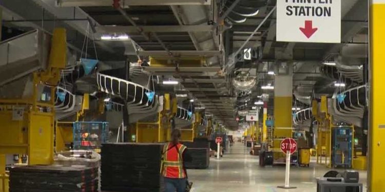 Here’s a look at the massive Amazon sorting facility in Tracy after its expansion