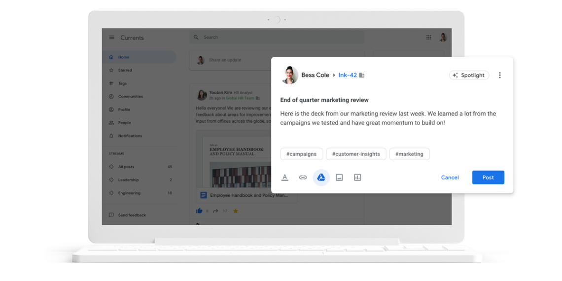 Google will shut down Currents, the work-focused Google Plus replacement