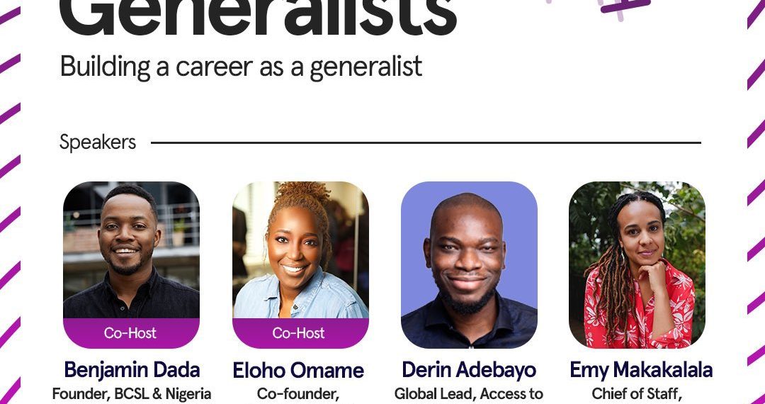 How to build a career as a startup generalist