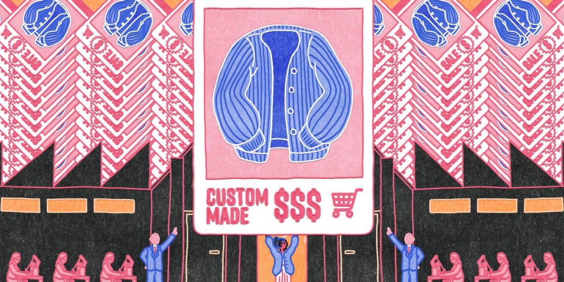 Knitwear is slow, the knockoffs come fast