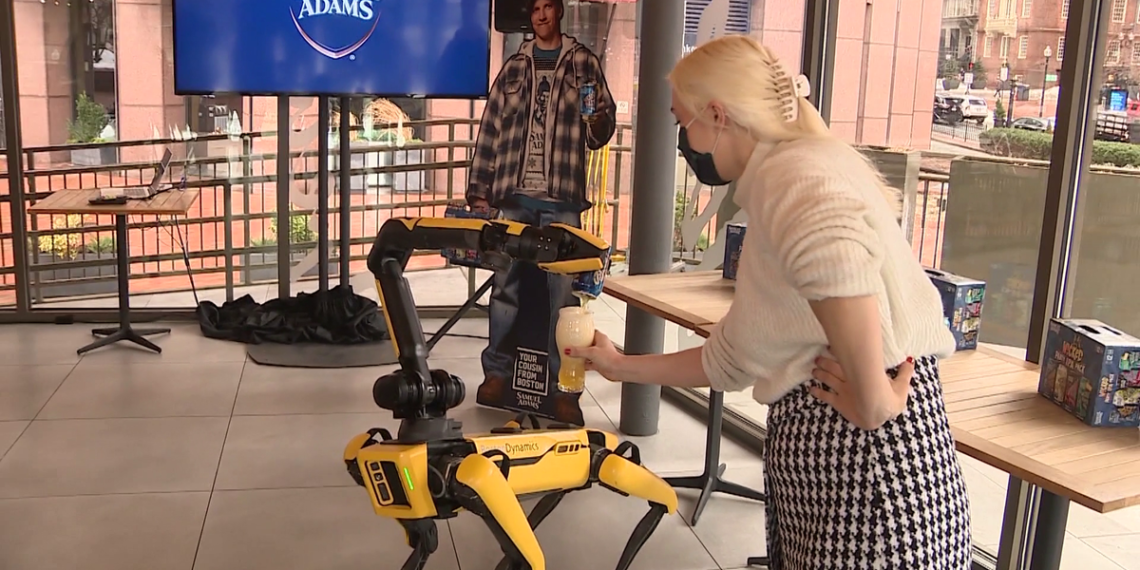 Robots pouring beer? Two Boston companies team up for Super Bowl ad