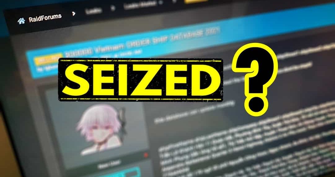Hacking forum Raidforums.com allegedly seized by authorities