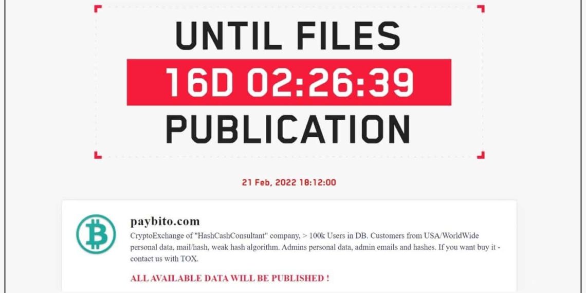 LockBit ransomware gang claims PayBito crypto exchange as new victim