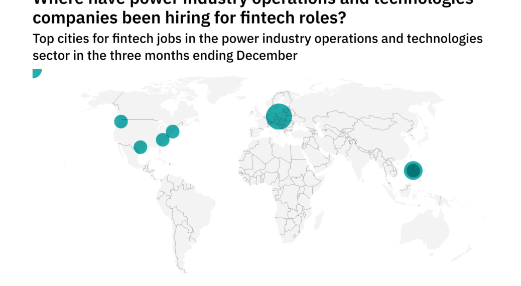 Asia-Pacific is seeing a hiring boom in power industry fintech roles
