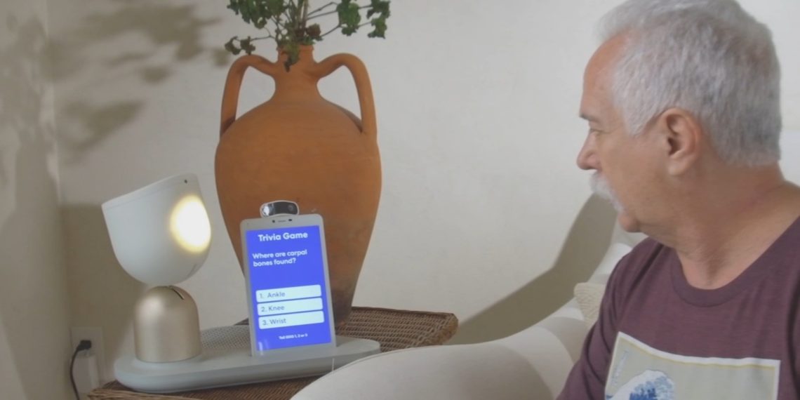 New desktop robot, ElliQ, provides intelligent companionship to seniors; can carry conversations, tell jokes