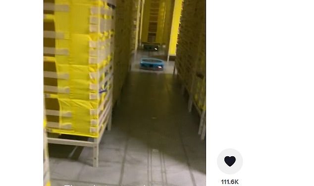 Worker becomes trapped in Amazon warehouse and videos his escape after becoming trapped